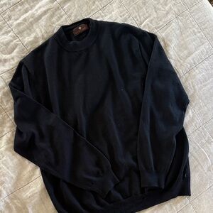 Elegant Black Crew Neck Sweater